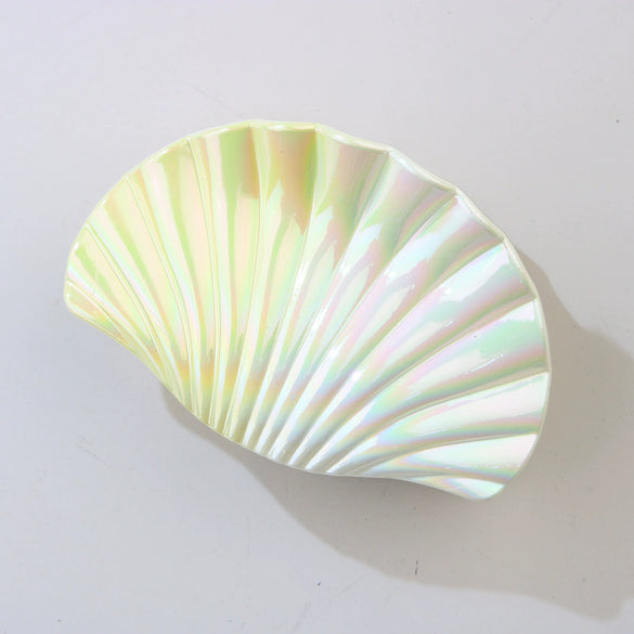 Plastic Scallop Hair Clip Light Luxury Style Paint Process Women's Hair Accessories