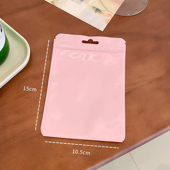 Plastic Selfsealing Holographic Solid Color Jewelry And Makeup Brush Packaging Bag