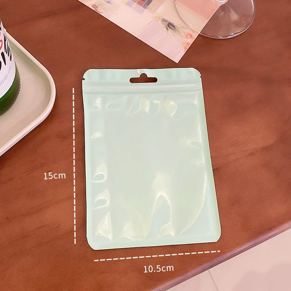 Plastic Selfsealing Holographic Solid Color Jewelry And Makeup Brush Packaging Bag