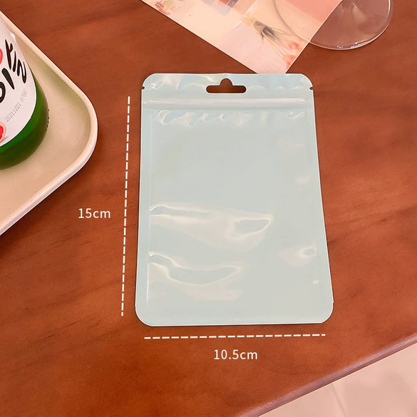 Plastic Selfsealing Holographic Solid Color Jewelry And Makeup Brush Packaging Bag