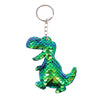 Plastic Sequin Dinosaur Keychain Cute Style Women's Bag Pendant Accessories