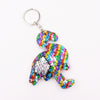 Plastic Sequin Dinosaur Keychain Cute Style Women's Bag Pendant Accessories