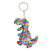 Plastic Sequin Dinosaur Keychain Cute Style Women's Bag Pendant Accessories