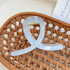 Plastic Simple Little Fresh Hairpin With Ink Print And Cross Square Cut Out Baking Paint Process For Women