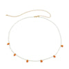 Plastic Small Daisy Flower Woven Waist Chain For Women Pastoral Style