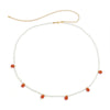 Plastic Small Daisy Flower Woven Waist Chain For Women Pastoral Style