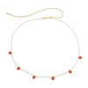 Plastic Small Daisy Flower Woven Waist Chain For Women Pastoral Style