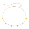 Plastic Small Daisy Flower Woven Waist Chain For Women Pastoral Style