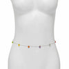 Plastic Small Daisy Flower Woven Waist Chain For Women Pastoral Style
