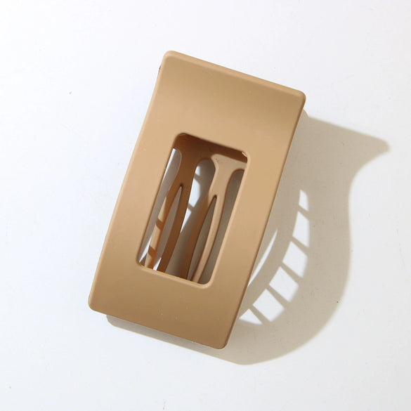 Plastic Spraypainted Duckbill Hairpin For Women Office Lady Geometric Style