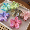 Plastic Women's Dopamine Sweet Flower Hair Claw Clip With Epoxy Treatment
