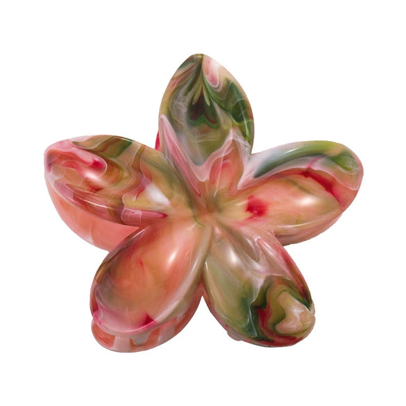 Plastic Women's Dopamine Sweet Flower Hair Claw Clip With Epoxy Treatment