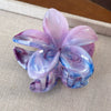 Plastic Women's Dopamine Sweet Flower Hair Claw Clip With Epoxy Treatment