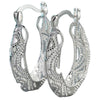 Plated Metal Geometric Flower Tassel Earrings Electroplated Ear Buckle Jewelry For Women Wholesale