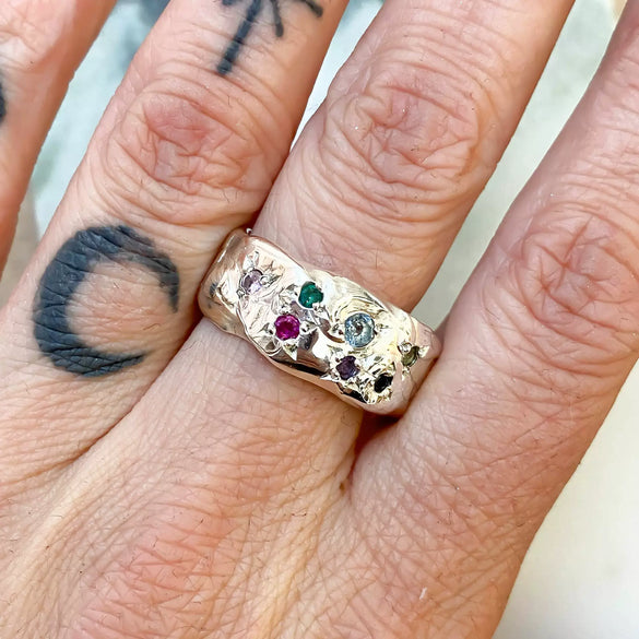 Pleated Textured Zircon Ring Copper Geometric Inlaid With Diamond For Women