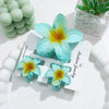 Plumeria Flower Hair Clip Set Women's Simple Style Painted Hair Accessories