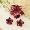 Plumeria Flower Hair Clip Set Women's Simple Style Painted Hair Accessories