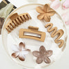 Plumeria Flower Hairpin Set Acrylic Baking Paint Female Headwear