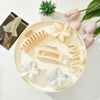 Plumeria Flower Hairpin Set Acrylic Baking Paint Female Headwear