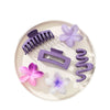 Plumeria Flower Hairpin Set Acrylic Baking Paint Female Headwear