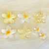 Plumeria Hair Clip Set Electroplated Women's Hair Accessories