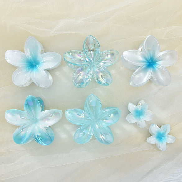 Plumeria Hair Clip Set Electroplated Women's Hair Accessories