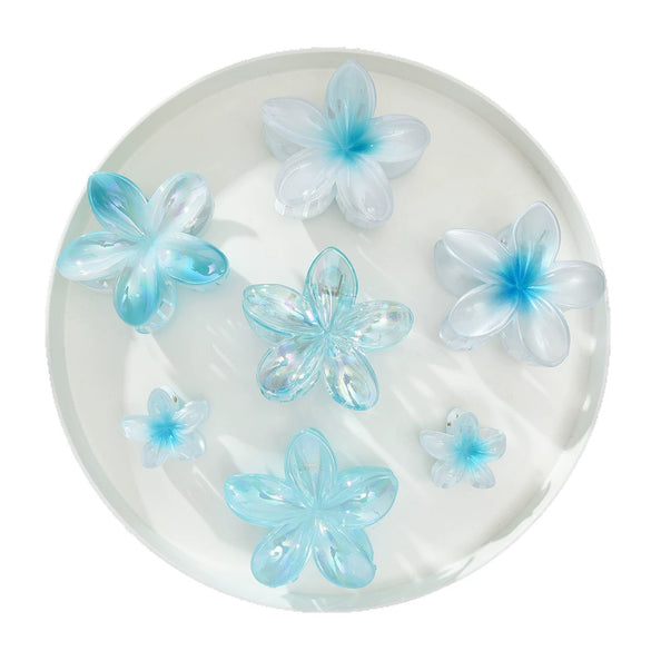 Plumeria Hair Clip Set Electroplated Women's Hair Accessories