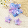Plumeria Hairpin Set Women's Simple Style Baking Paint Ripple Flower Gripper Hair Accessories
