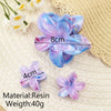 Plumeria Hairpin Set Women's Simple Style Baking Paint Ripple Flower Gripper Hair Accessories
