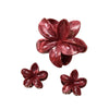 Plumeria Hairpin Set Women's Simple Style Baking Paint Ripple Flower Gripper Hair Accessories