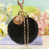Plush Bell Car Keychain And Bag Pendant Cute And Creative