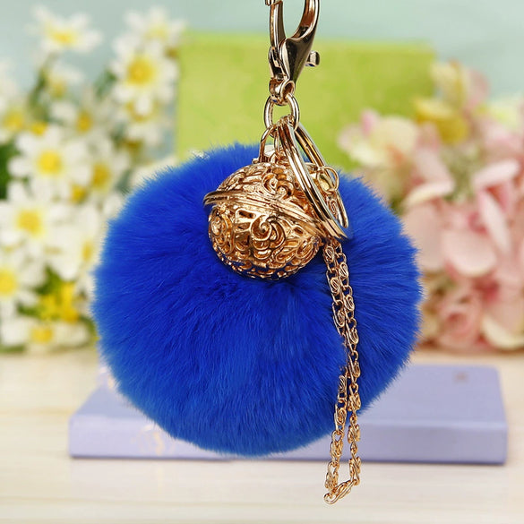 Plush Bell Car Keychain And Bag Pendant Cute And Creative
