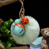 Plush Bell Car Keychain And Bag Pendant Cute And Creative