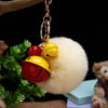 Plush Bell Car Keychain And Bag Pendant Cute And Creative