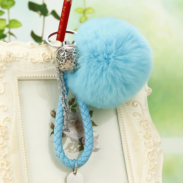 Plush Bell Car Keychain And Bag Pendant Cute And Creative