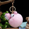 Plush Bell Car Keychain And Bag Pendant Cute And Creative