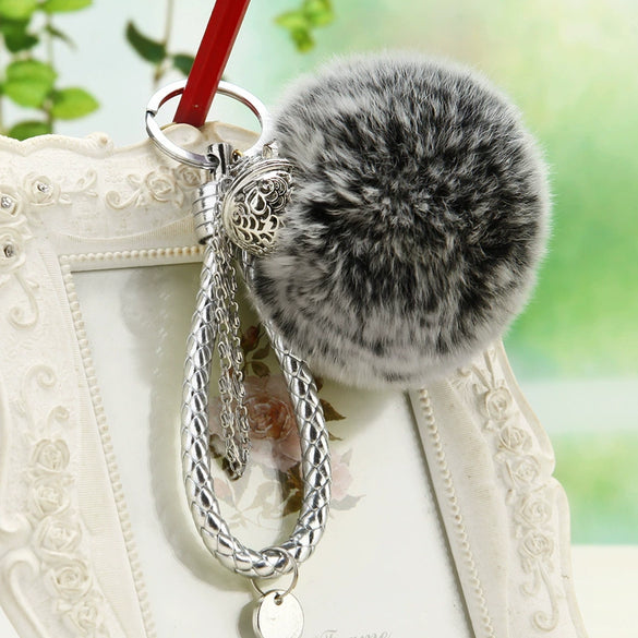 Plush Bell Car Keychain And Bag Pendant Cute And Creative