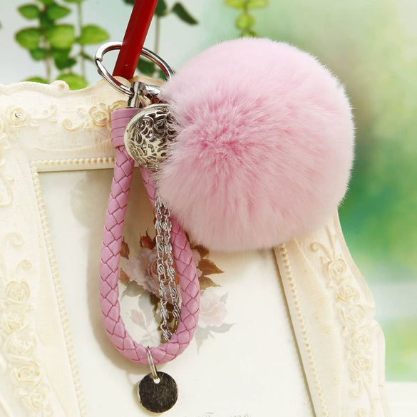 Plush Bell Car Keychain And Bag Pendant Cute And Creative