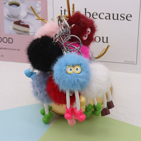 Plush Cartoon Keychain Bag Pendant Car Keychain