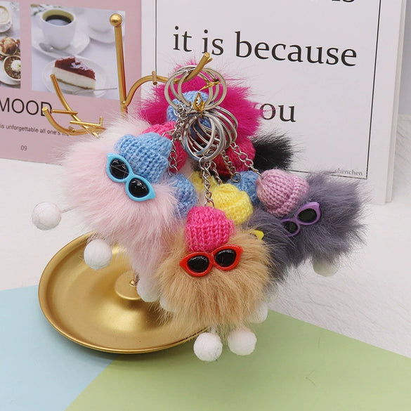 Plush Cartoon Keychain Bag Pendant Car Keychain