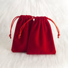 Plush Cloth Jewelry Storage Bag For Earrings And Gifts