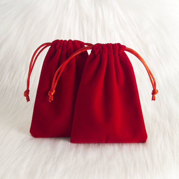 Plush Cloth Jewelry Storage Bag For Earrings And Gifts