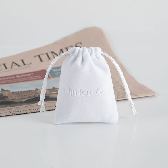 Plush Cloth Jewelry Storage Bag With Transfer Printing