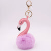Plush Flamingo Keychain For Women