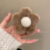 Plush Flocking Women's Hair Clip Little Fragrance Style Shark Clip