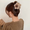 Plush Flocking Women's Hair Clip Little Fragrance Style Shark Clip