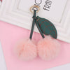 Plush Fruit Cherry Keychain Bag Pendant Car Key Pendant