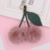 Plush Fruit Cherry Keychain For Women