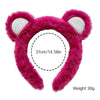 Plush Handmade Cartoon Animals Women's Hair Accessories Hairband Hairpin With Frog Strawberry Bear Heart Design