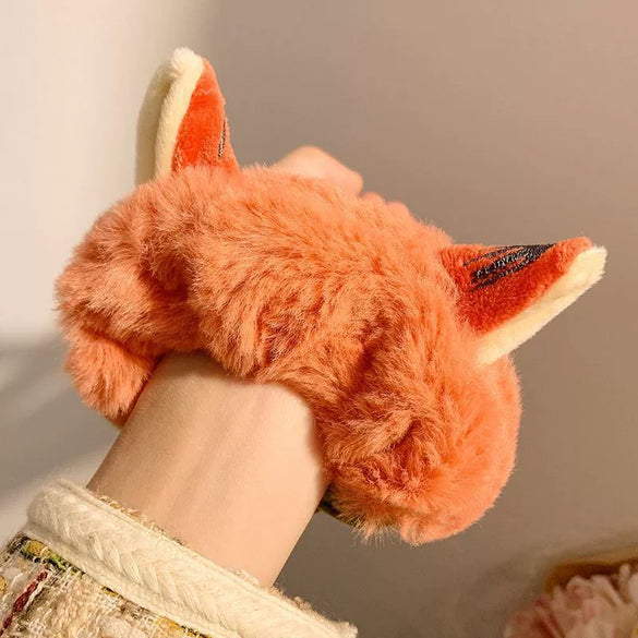 Plush Handmade Cute Animal Fox Rabbit Ears Hair Loop Hair Accessories